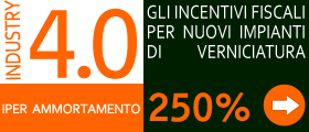 Approfondimenti sull’iper ammortamento 4.0. Gli incentivi fiscali per chi costruisce nuovi impianti di verniciatura industriali.